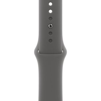 Apple Watch Series 11, 46 mm, Jet Black Aluminum Stone Gray Sport Band S/M